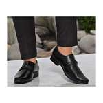 WUGO Latest Stylish Men Black Moccasin Formal Shoes- Size 6 Footwear Colour Black Footwear Material Faux Leather